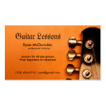 Professional Guitar Lesson Business Cards