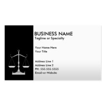 professional justice business card template