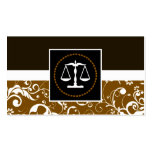 professional law : damask justice scales business card template