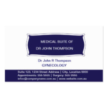 Professional/Navy Blue Business Card