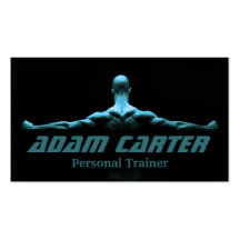 Professional Personal Trainer / Bodybuilder Card Business Card Template