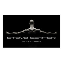 professional Personal Trainer / Bodybuilder Card Business Card Templates