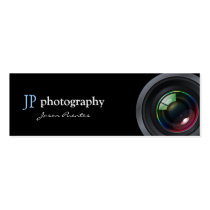 Professional Photographer Camera Lens business cards