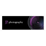Professional Photographer Camera Lens Business Card