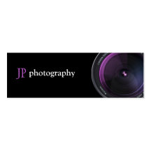Professional Photographer Camera Lens Business Card