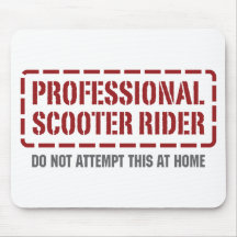 Professional Scooter Rider Mouse Pads