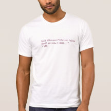Professor Falken - shall we play a game ? Tee Shirt