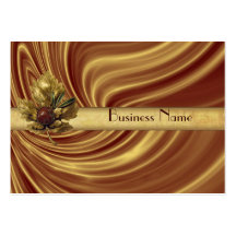 Profile Card Business Gold Silk Business Card Template