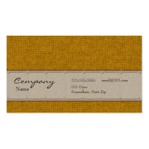 Profile Card - Gold Linen Texture Business Card