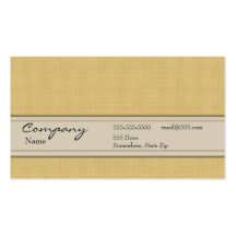 Profile Card - Gold Linen Texture Business Card Templates