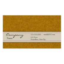 Profile Card - Gold Linen Texture Business Cards