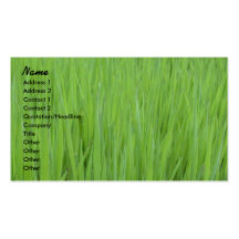 Profile Card Template - Green Grass Texture Business Card Template