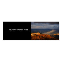 profile or business card, landscape