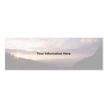 profile or business card, Landscape