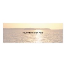 profile or business card, seascape