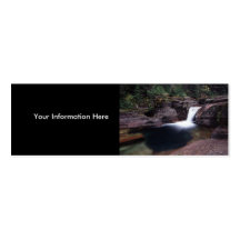 profile or business card, waterfall