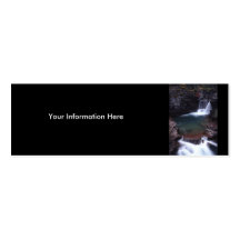 profile or business card, waterfall