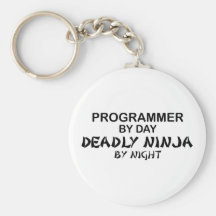Programmer Deadly Ninja by Night Key Chain