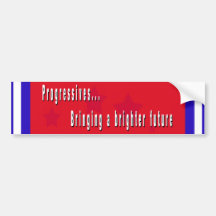 Progressives Future Bumper Sticker