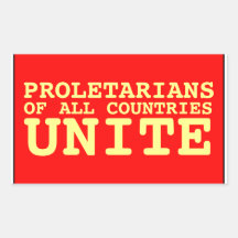 proletarians of all countries unite sticker