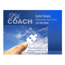 PROMOTIONAL Life Coach advertisement Postcard