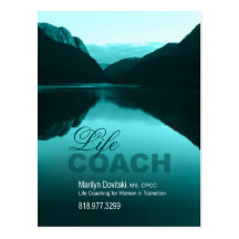 PROMOTIONAL Life Coach advertisement Postcard