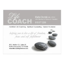 PROMOTIONAL Life Coach advertisement Postcard