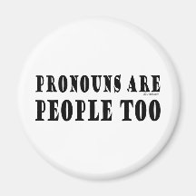 Pronouns Refrigerator Magnet