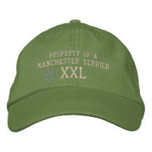 Property of a Manchester Terrier Embroidered Hat