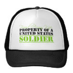 Property of a United States Soldier Mesh Hat