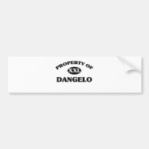Property of DANGELO Bumper Stickers