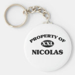 Property of NICOLAS Key Chains