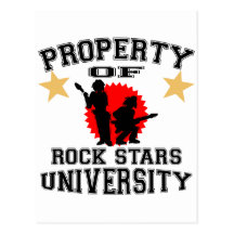 Property Of Rock Star University Post Cards