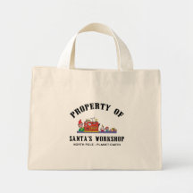 Property of Santa's Workshop Gift Tote Bag