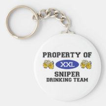 Property of Sniper Drinking Team Key Chain