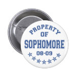 Property Of Sophomore - Customised Pinback Button