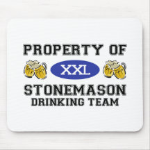Property of Stonemason Drinking Team Mouse Pad