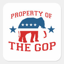 PROPERTY OF THE GOP STICKER