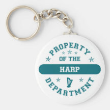 Property of the Harp Department Keychain