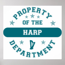 Property of the Harp Department Print