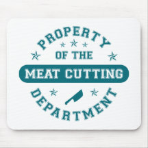 Property of the Meat Cutting Department Mouse Mats