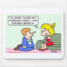 proposal marriage portable benefits mouse pad