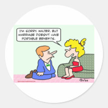 proposal marriage portable benefits round stickers
