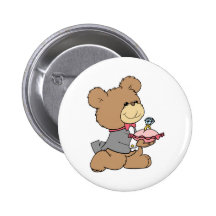 proposal or ring bearer teddy bear design button