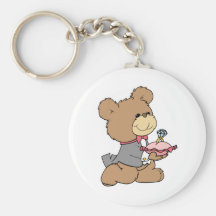 proposal or ring bearer teddy bear design keychains