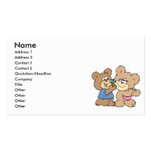 proposal wedding bears business card templates