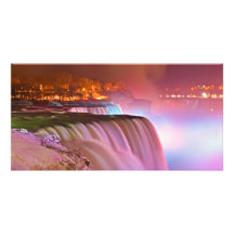 Prospect Point Night View of Niagara Falls Winter Photo Cards