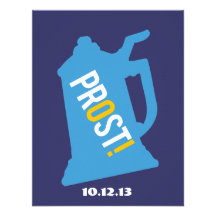 Prost Toast Mens 40th Birthday Party Invitation