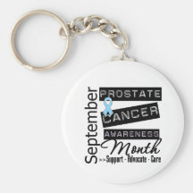 Prostate Cancer Awareness Month Advocacy Keychain