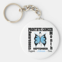Prostate Cancer AWARENESS Month Butterfly Key Chain